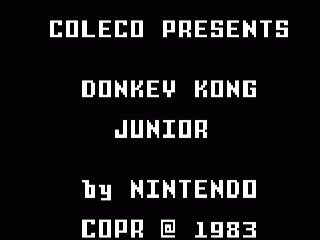 Donkey Kong title screen for Intellivision